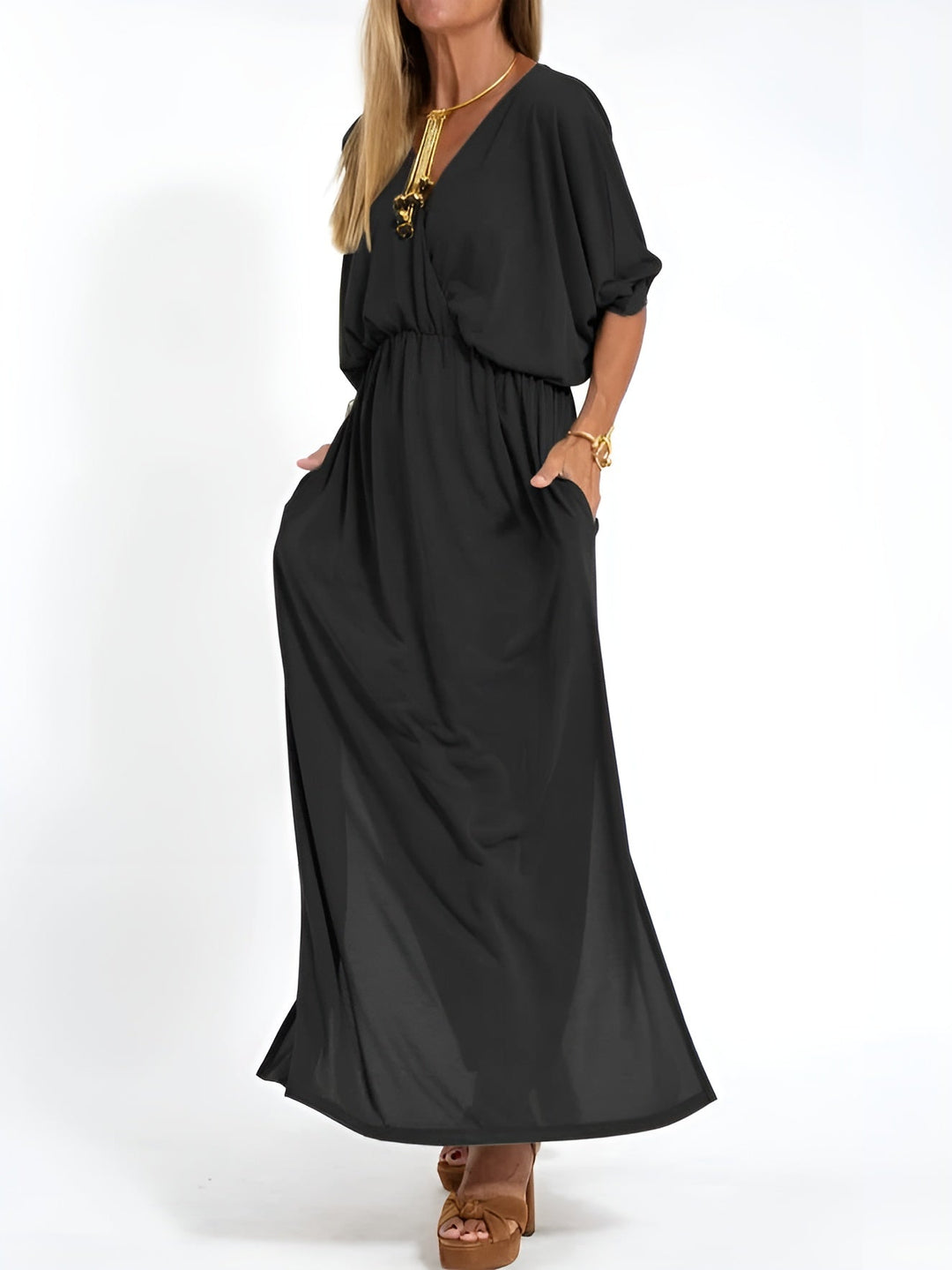 Harriet – Sleek and Simple Day Dress | Black / S | Toronty Ottawa