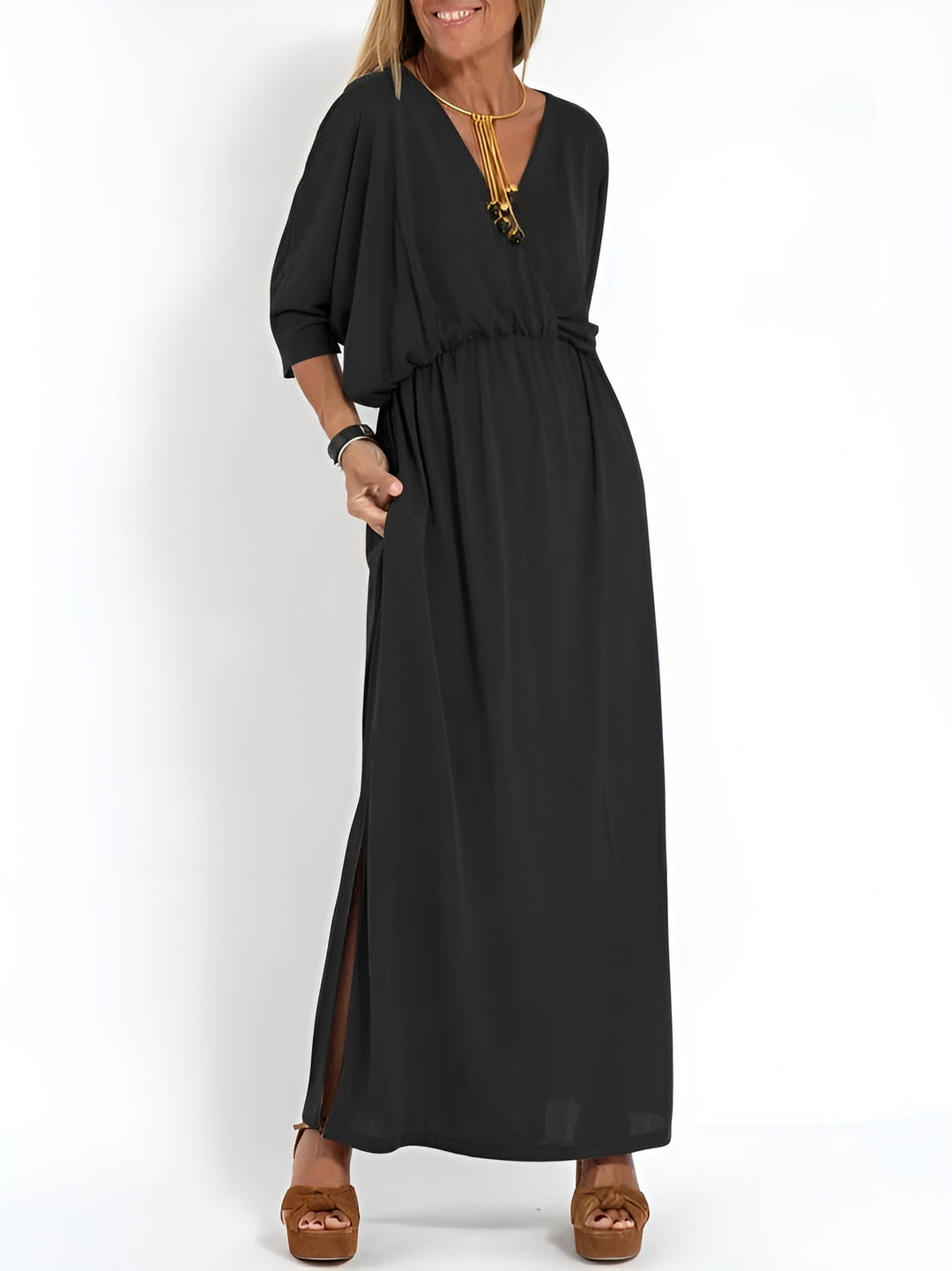 Harriet – Sleek and Simple Day Dress | Green / S | Toronty Ottawa