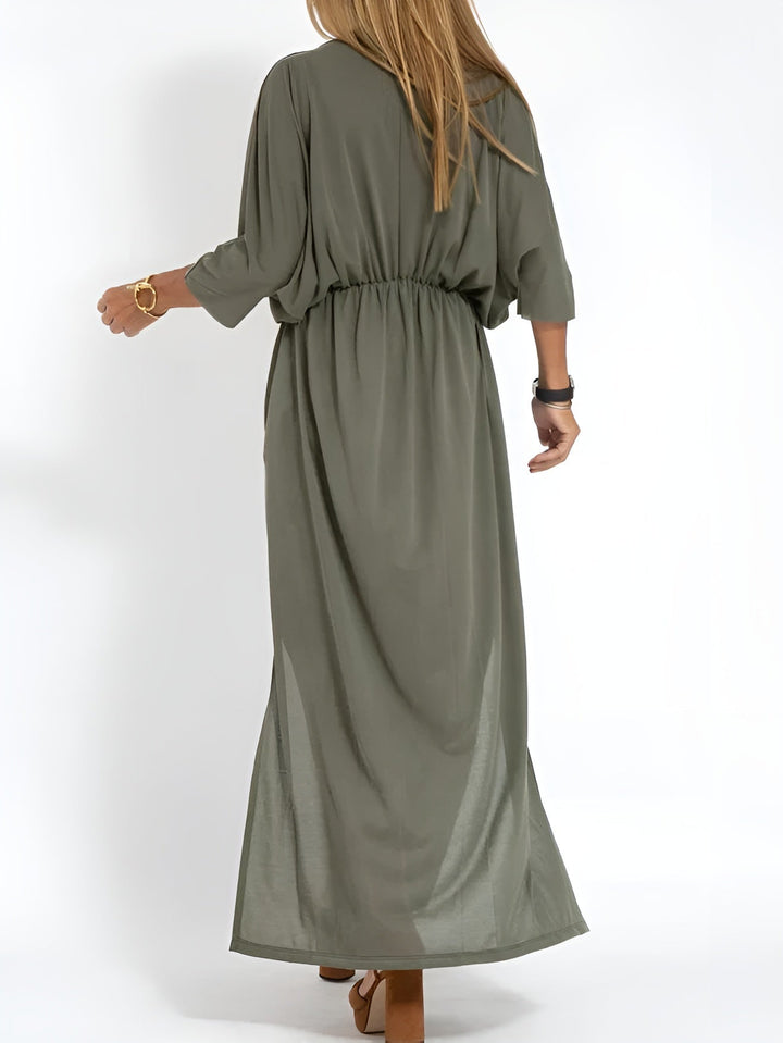 Harriet – Sleek and Simple Day Dress | Green / S | Toronty Ottawa