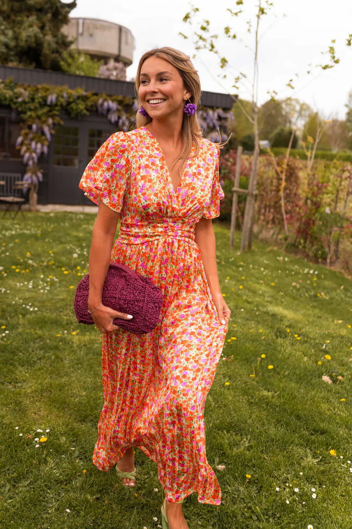 Vivian™ | The Summer Bloom Dress | Orange / S | Toronty Ottawa