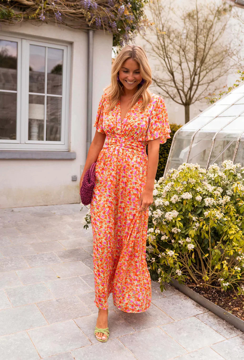 Vivian™ | The Summer Bloom Dress | Orange / S | Toronty Ottawa