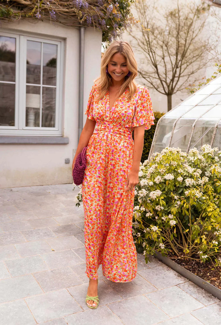 Vivian™ | The Summer Bloom Dress | Orange / S | Toronty Ottawa