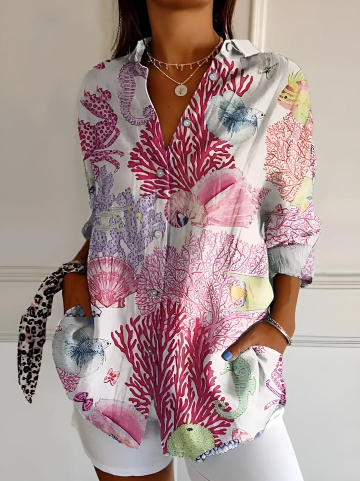 Julia – Soft Bloom Everyday Blouse | Pink / S | Toronty Ottawa