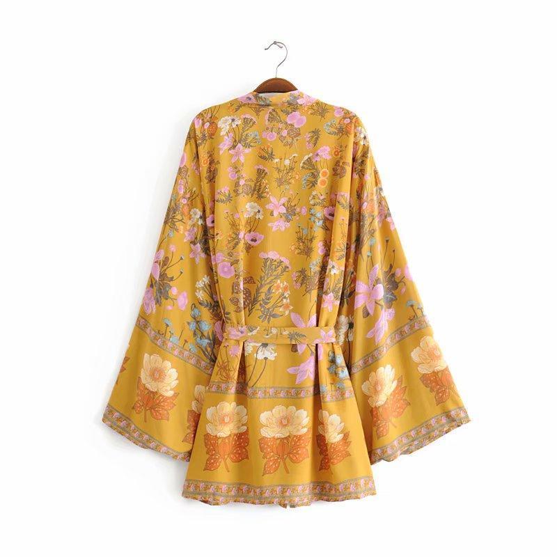 Nomada™ Kimono – Bohemian Ease, Adventure Ready | Yellow / S | Toronty Ottawa