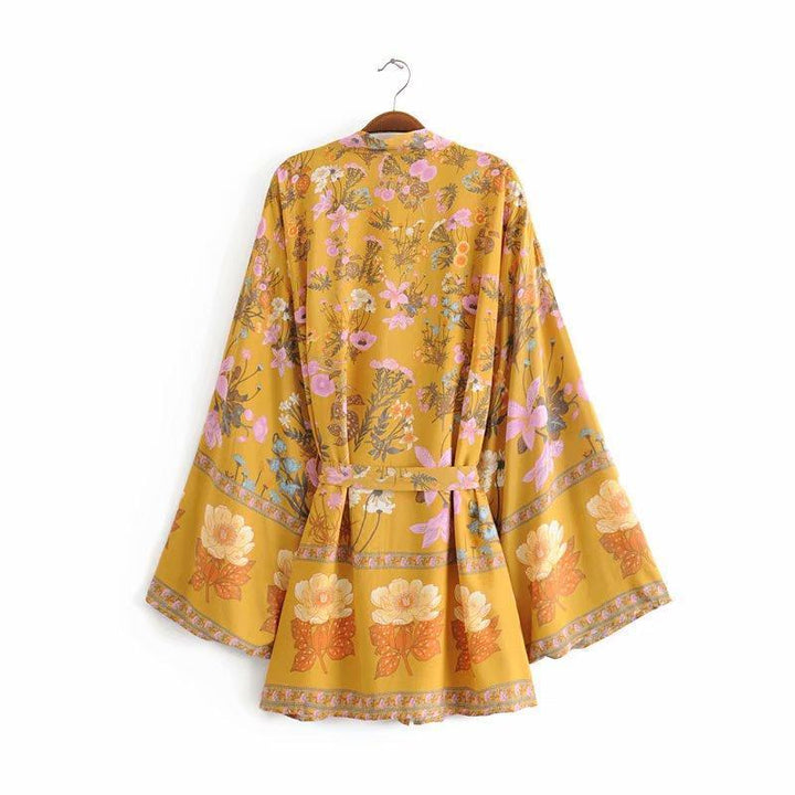 Nomada™ Kimono – Bohemian Ease, Adventure Ready | Yellow / S | Toronty Ottawa