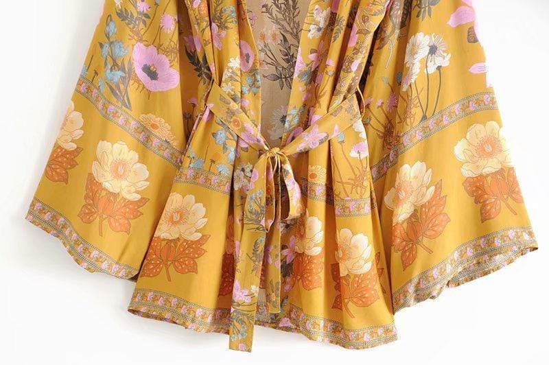 Nomada™ Kimono – Bohemian Ease, Adventure Ready | Yellow / S | Toronty Ottawa