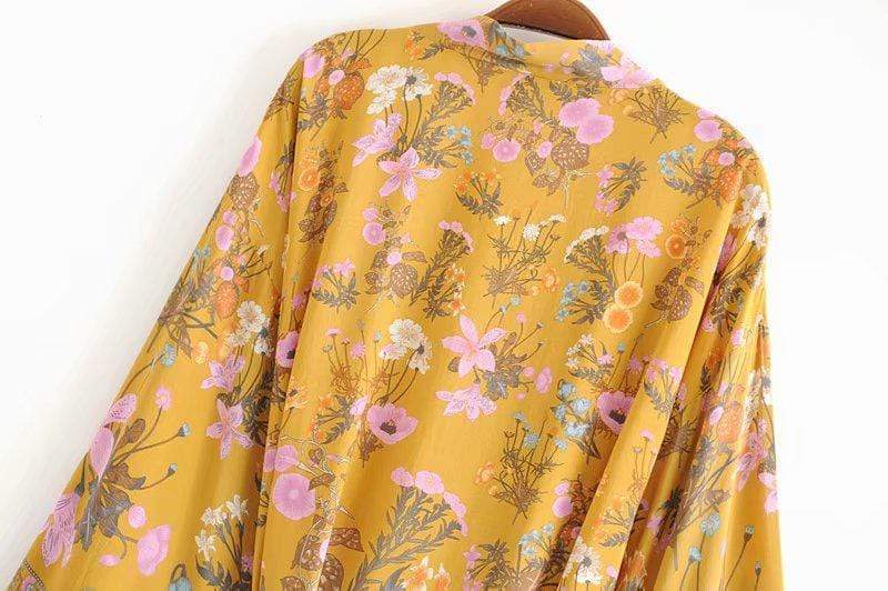 Nomada™ Kimono – Bohemian Ease, Adventure Ready | Yellow / S | Toronty Ottawa