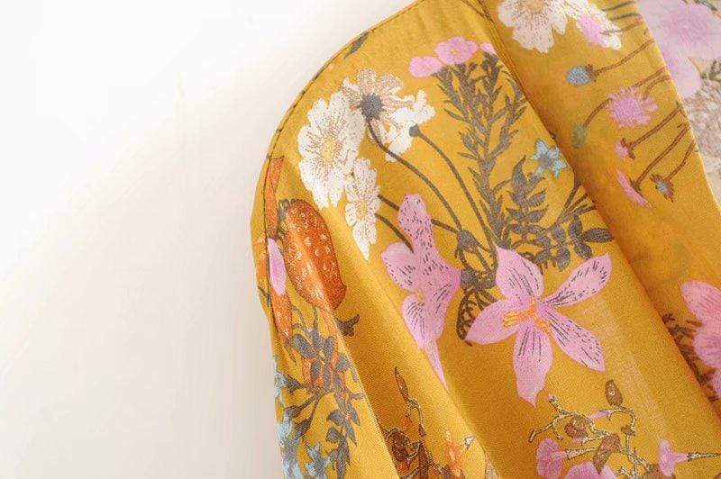 Nomada™ Kimono – Bohemian Ease, Adventure Ready | Yellow / S | Toronty Ottawa