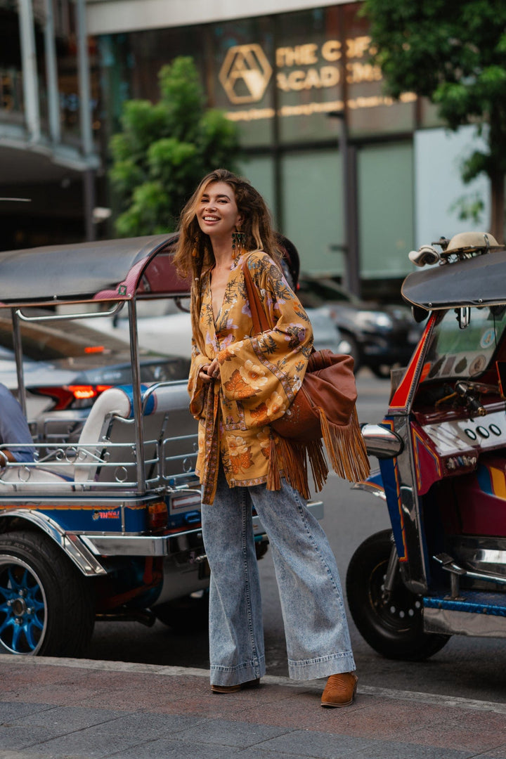 Nomada™ Kimono – Bohemian Ease, Adventure Ready | Yellow / S | Toronty Ottawa