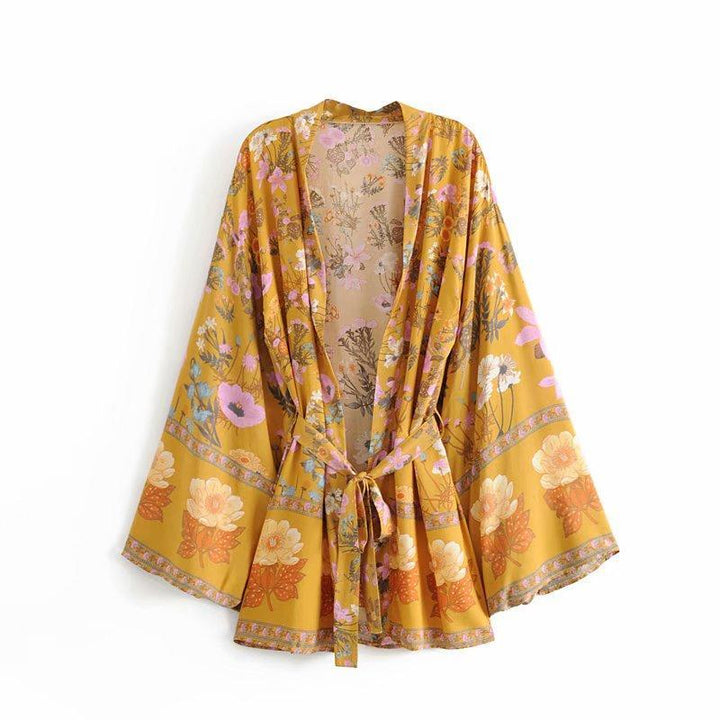 Nomada™ Kimono – Bohemian Ease, Adventure Ready | Yellow / S | Toronty Ottawa